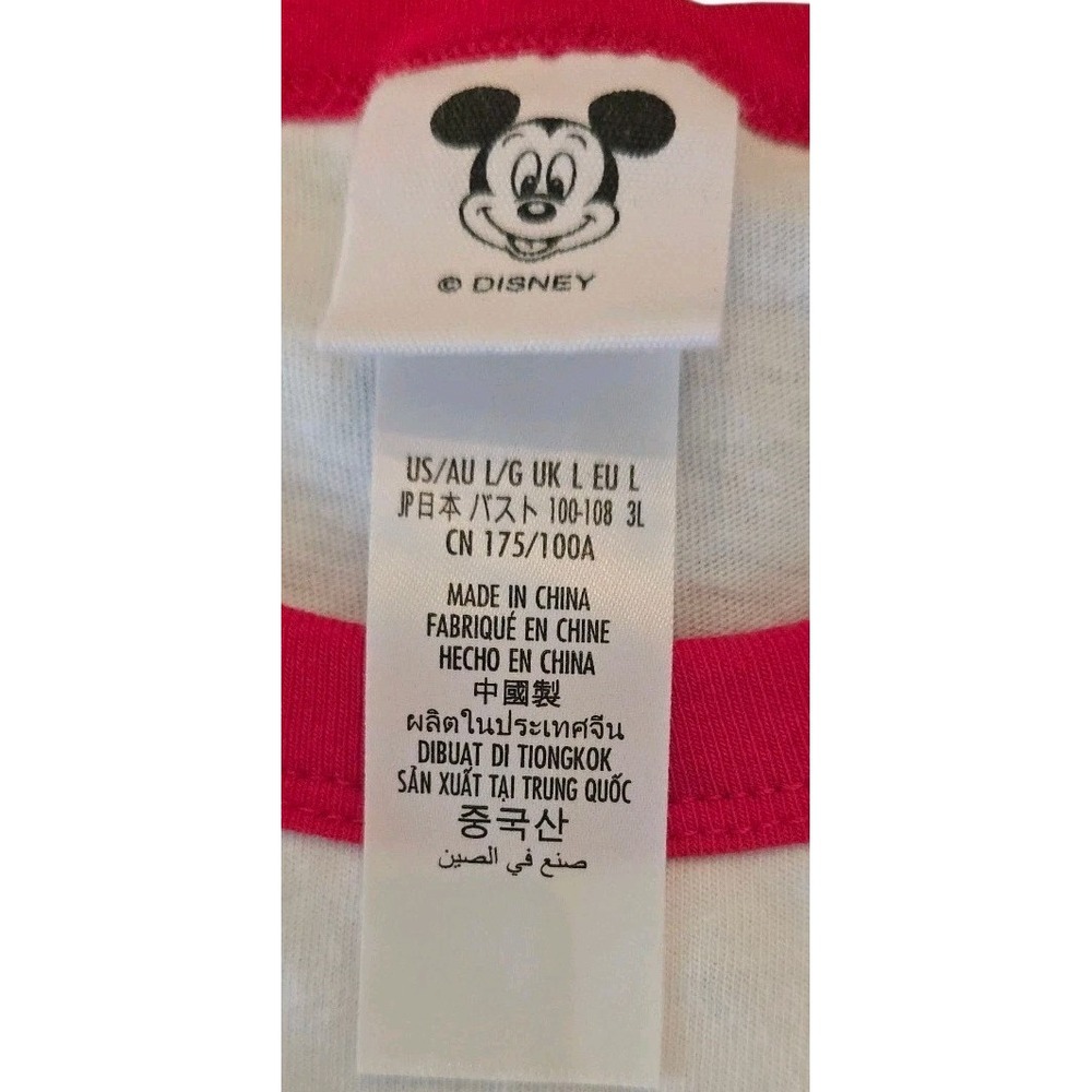 Disney Mickey Mouse Women's Muscle Tee Screen Print Walt Disney World #448 SZ L - Picture 4 of 4